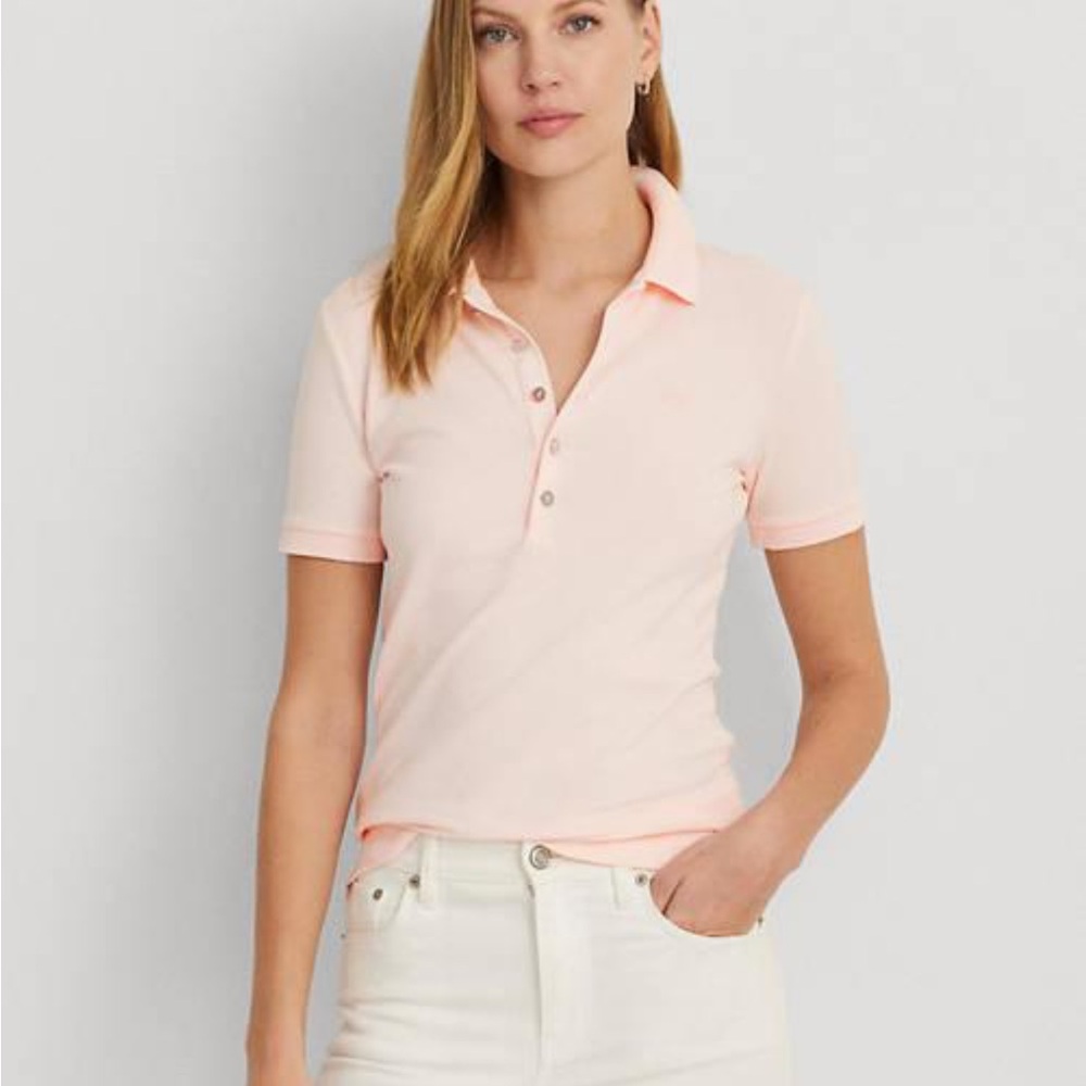 Tommy Hilfiger Women's Light Pink Button Down Shirt